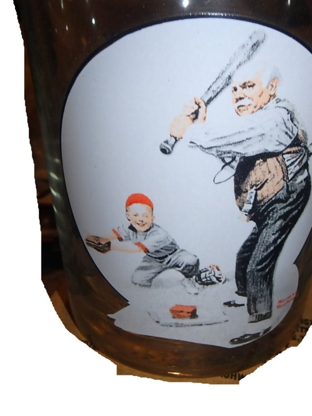 Gramps at the Bat by Norman Rockwell Saturday Evening Post Aug 5 1916  Glass #47